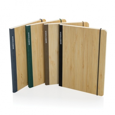 Logo trade promotional giveaways image of: Scribe bamboo A5 Notebook