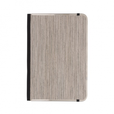 Logotrade promotional giveaway image of: Treeline A5 wooden cover deluxe notebook