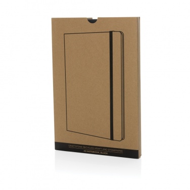 Logo trade promotional giveaways picture of: Craftstone A5 recycled kraft and stonepaper notebook
