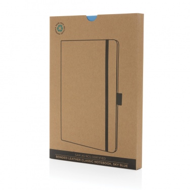 Logotrade promotional product picture of: Sam A5 RCS certified bonded leather classic notebook