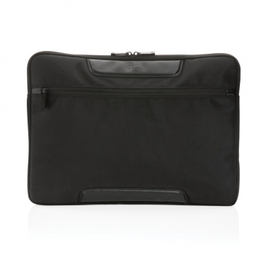 Logo trade promotional merchandise photo of: Swiss Peak AWARE™ RPET Voyager 15.6" laptop sleeve