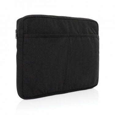 Logo trade promotional products image of: Laluka AWARE™ recycled cotton 15.6 inch laptop sleeve