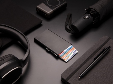 Logo trade promotional items image of: Standard aluminium RFID cardholder