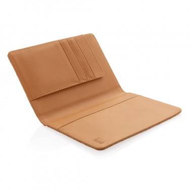 Logo trade promotional items image of: Cork secure RFID passport cover