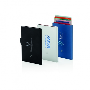 Logo trade promotional gifts image of: C-Secure aluminium RFID card holder