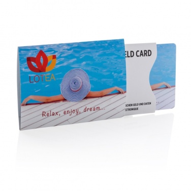 Logo trade promotional product photo of: Anti-skimming RFID shield card with active jamming chip