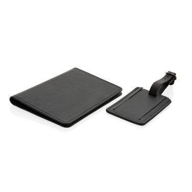 Logo trade promotional gift photo of: Swiss Peak GRS recycled PU travel gift set