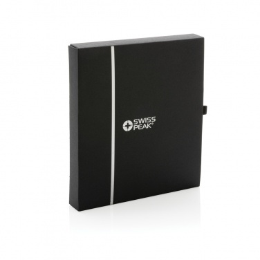 Logo trade corporate gifts image of: Swiss Peak GRS recycled PU travel gift set