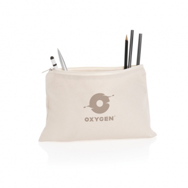 Logo trade promotional giveaways picture of: Impact Aware™ 285 gsm rcanvas pencil case undyed