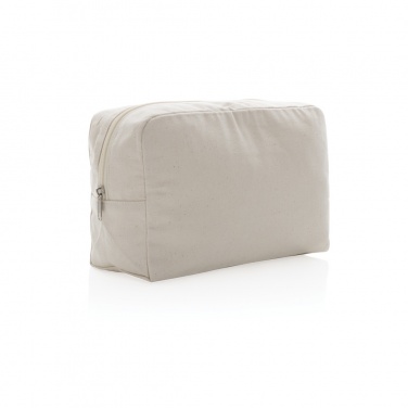 Logo trade business gift photo of: Impact Aware™ 285 gsm rcanvas toiletry bag undyed