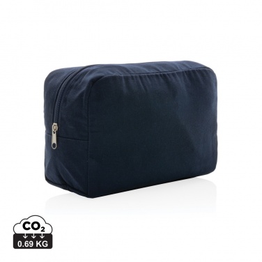 Logo trade business gift photo of: Impact Aware™ 285 gsm rcanvas toiletry bag undyed