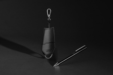 Logotrade promotional products photo of: SP Tula RCS certified recycled PU key holder and pen set