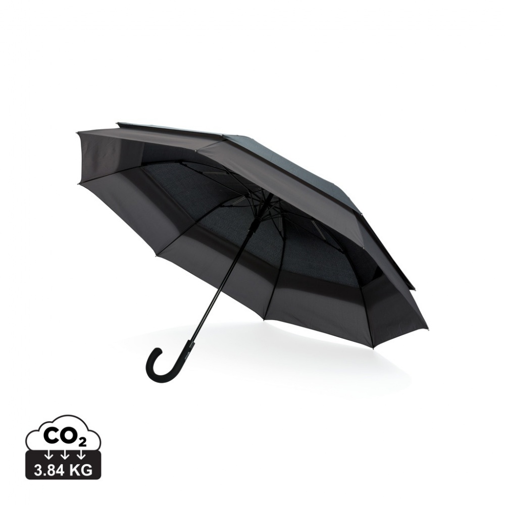 Logo trade promotional gifts picture of: Swiss Peak AWARE™ 23" to 27" expandable umbrella