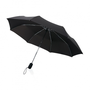 Logo trade business gifts image of: Swiss Peak AWARE™ Traveller 21” automatic umbrella