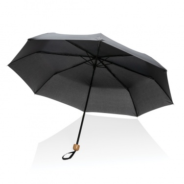 Logotrade promotional merchandise photo of: 20.5" Impact AWARE™ RPET 190T Pongee bamboo mini umbrella