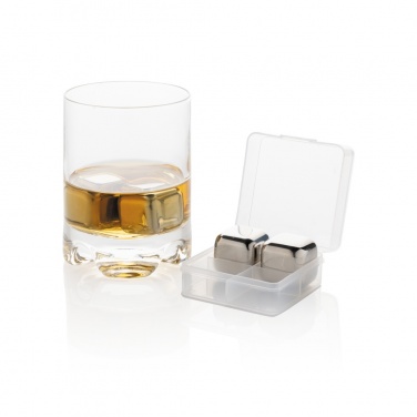 Logotrade promotional giveaways photo of: Re-usable stainless steel ice cubes 4pc