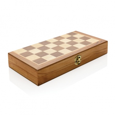 Logotrade advertising product picture of: Luxury wooden foldable chess set