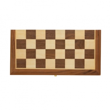 Logo trade promotional item photo of: Luxury wooden foldable chess set