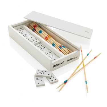 Logo trade corporate gifts image of: Deluxe mikado/domino in wooden box