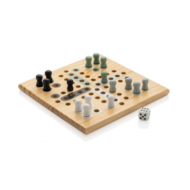 Logo trade advertising products image of: Claire wooden Ludo game