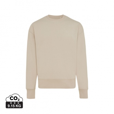 Logo trade promotional giveaways image of: Iqoniq Kruger relaxed recycled cotton crew neck