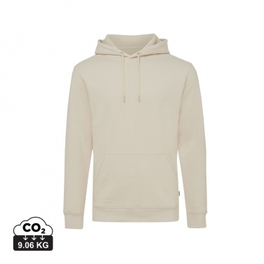Logo trade business gifts image of: Iqoniq Torres recycled cotton hoodie undyed