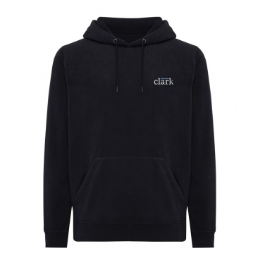 Logo trade advertising products image of: Iqoniq Trivor recycled polyester microfleece hoodie