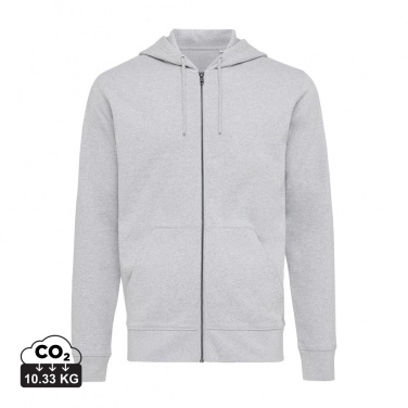 Logo trade corporate gifts picture of: Iqoniq Abisko recycled cotton zip through hoodie