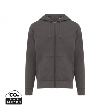 Logo trade business gifts image of: Iqoniq Abisko recycled cotton zip through hoodie