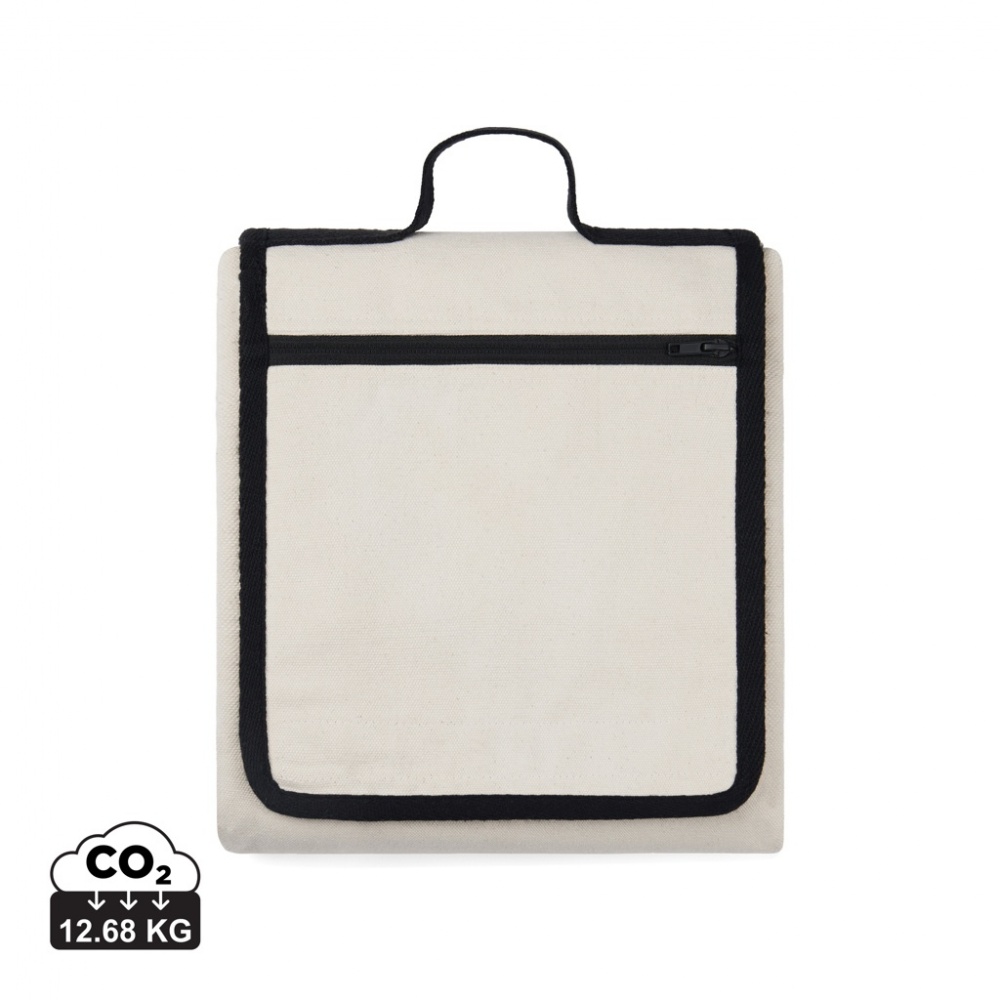 Logotrade promotional product picture of: VINGA Volonne AWARE™ recycled canvas picnic blanket