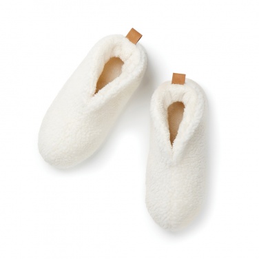 Logo trade corporate gifts image of: VINGA Santos RCS recycled pet cosy slippers