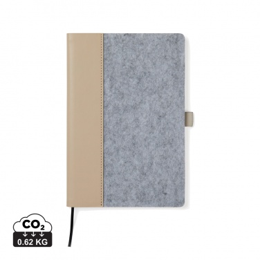 Logotrade promotional giveaway image of: VINGA Albon GRS recycled felt notebook