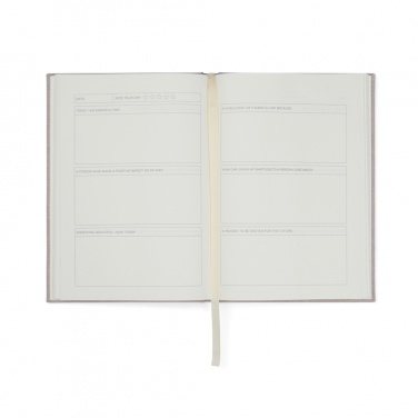 Logo trade promotional merchandise picture of: VINGA Thankfulness GRS recycled paper journal