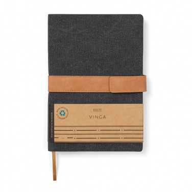 Logo trade promotional merchandise picture of: VINGA Bosler RCS recycled paper notebook
