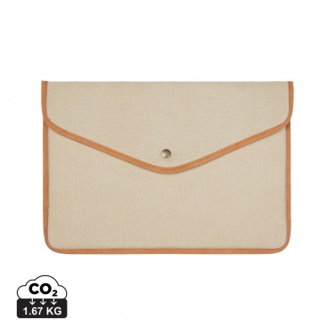 Logotrade promotional merchandise photo of: VINGA Bosler GRS recycled canvas 14" laptop sleeve