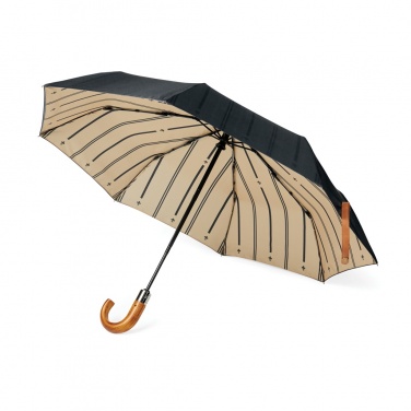 Logotrade promotional giveaway image of: VINGA Bosler AWARE™ recycled pet 21" foldable umbrella