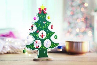 Logotrade promotional product picture of: Wooden xmas tree decoration