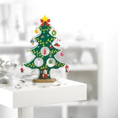 Logotrade corporate gifts photo of: Wooden xmas tree decoration