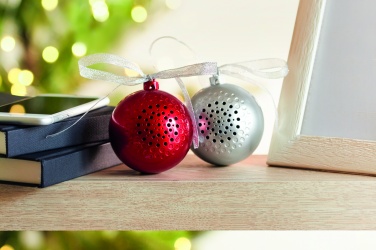 Logo trade promotional products image of: Speaker Christmas ball