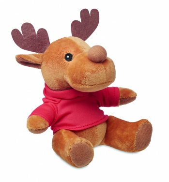 Logotrade promotional product picture of: Plush reindeer with hoodie