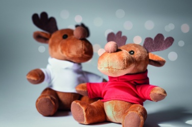 Logo trade promotional products image of: Plush reindeer with hoodie