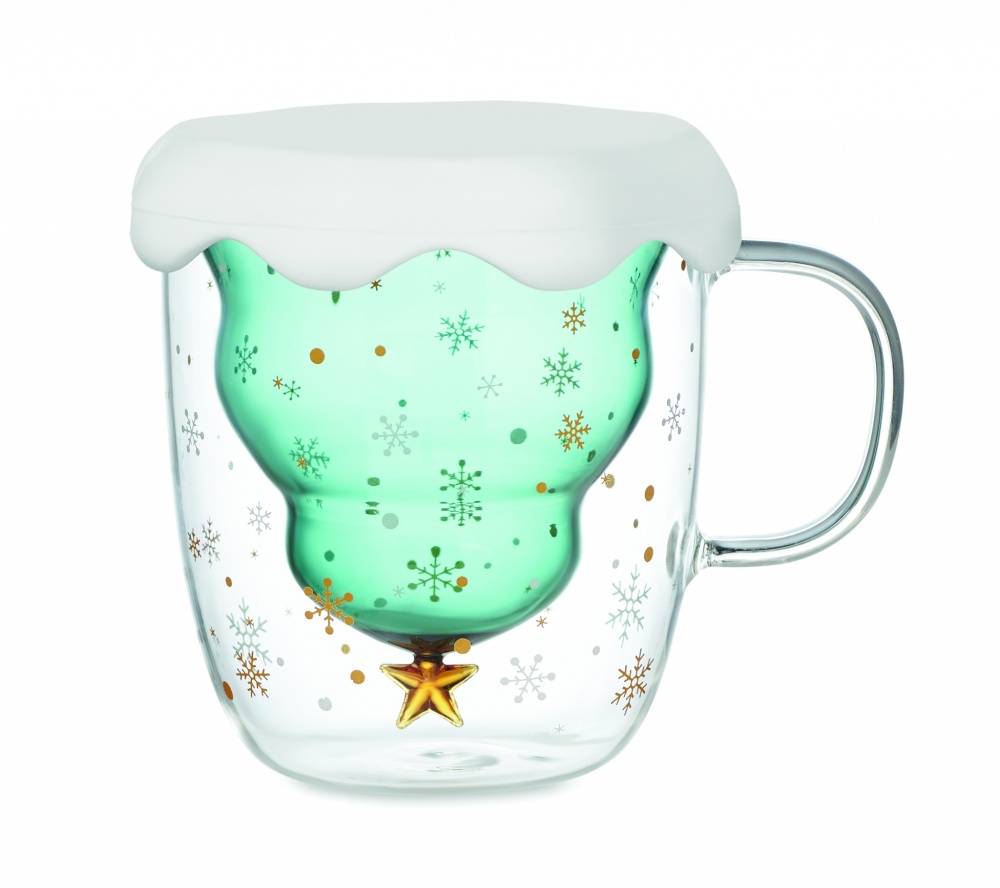 Logo trade corporate gifts picture of: Double wall borosilicate mug