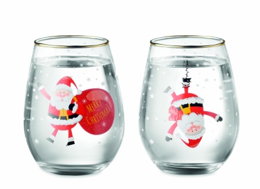 Logotrade promotional product image of: Set of 2 Christmas glasses