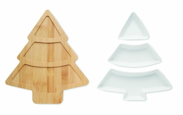 Logo trade promotional giveaway photo of: Christmas tree serving tray
