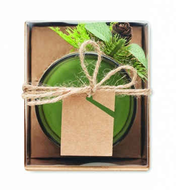 Logo trade business gifts image of: Christmas candle holder