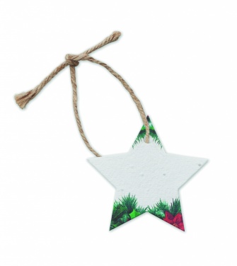 Logo trade promotional merchandise picture of: Seed paper Xmas ornament