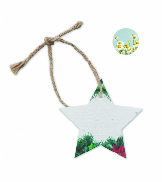 Logo trade promotional merchandise picture of: Seed paper Xmas ornament