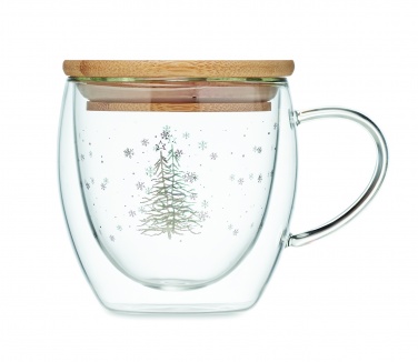 Logo trade business gift photo of: Double wall borosilicate mug