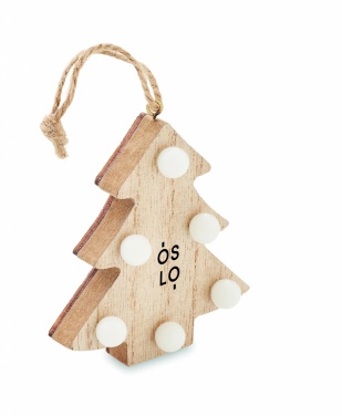 Logotrade promotional giveaway image of: Wooden weed tree with lights