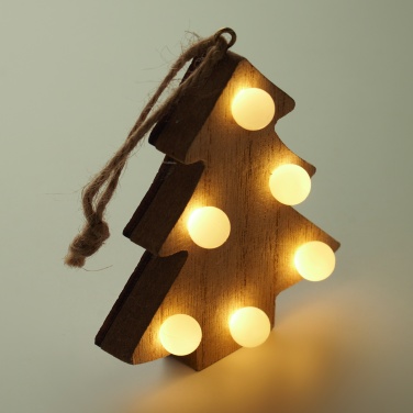 Logo trade promotional items picture of: Wooden weed tree with lights